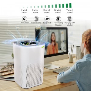 Tabletop square Air Purifiers with Wifi